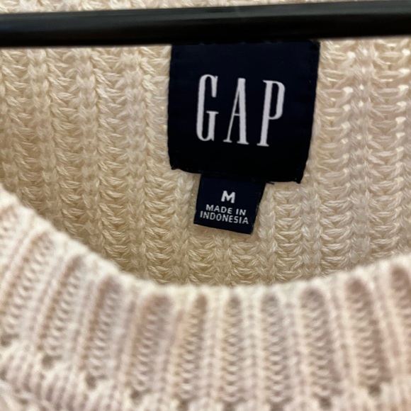 Gap Cream Fisherman Knitted Sweater Medium M - Picture 2 of 2